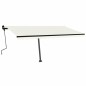 vidaXL Toldo de pie retráctil manual crema 450x300 cm vidaXL Toldo de pie retráctil manual crema 450x300 cm