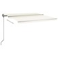 vidaXL Toldo de pie retráctil manual crema 450x300 cm vidaXL Toldo de pie retráctil manual crema 450x300 cm