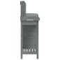 vidaXL Mesa para macetas y armario madera abeto gris 110,5x45x124,5 cm vidaXL Mesa para macetas y armario madera abeto gris 110,5x45x124,5 cm