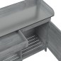 vidaXL Mesa para macetas y armario madera abeto gris 110,5x45x124,5 cm vidaXL Mesa para macetas y armario madera abeto gris 110,5x45x124,5 cm