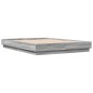 vidaXL Estructura de cama madera de ingeniería gris Sonoma 120x200 cm