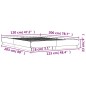 vidaXL Estructura de cama madera de ingeniería gris Sonoma 120x200 cm