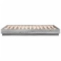 vidaXL Estructura de cama madera de ingeniería gris Sonoma 140x190 cm