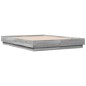 vidaXL Estructura de cama madera de ingeniería gris Sonoma 140x190 cm