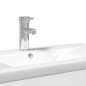 vidaXL Mueble de baño con lavabo integrado blanco brillo vidaXL Mueble de baño con lavabo integrado blanco brillo