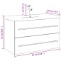 vidaXL Mueble de baño con lavabo integrado blanco brillo vidaXL Mueble de baño con lavabo integrado blanco brillo