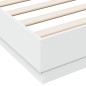 vidaXL Estructura de cama madera de ingeniería blanca 140x200 cm vidaXL Estructura de cama madera de ingeniería blanca 140x200 cm
