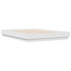 vidaXL Estructura de cama madera de ingeniería blanca 120x200 cm