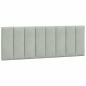 vidaXL Cabecero de cama acolchado terciopelo gris claro 120 cm vidaXL Cabecero de cama acolchado terciopelo gris claro 120 cm