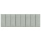 vidaXL Cabecero de cama acolchado terciopelo gris claro 120 cm vidaXL Cabecero de cama acolchado terciopelo gris claro 120 cm