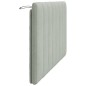 vidaXL Cabecero de cama acolchado terciopelo gris claro 120 cm vidaXL Cabecero de cama acolchado terciopelo gris claro 120 cm