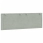 vidaXL Cabecero de cama acolchado terciopelo gris claro 120 cm vidaXL Cabecero de cama acolchado terciopelo gris claro 120 cm