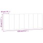 vidaXL Cabecero de cama acolchado terciopelo gris claro 120 cm vidaXL Cabecero de cama acolchado terciopelo gris claro 120 cm