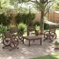 vidaXL Sillas de jardín 4 unidades madera maciza de abeto vidaXL Sillas de jardín 4 unidades madera maciza de abeto