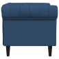vidaXL Sillón Chesterfield de tela azul vidaXL Sillón Chesterfield de tela azul