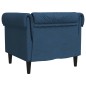 vidaXL Sillón Chesterfield de tela azul vidaXL Sillón Chesterfield de tela azul