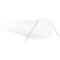 vidaXL Invernadero con estructura de acero blanco 32 m² 16x2x2 m vidaXL Invernadero con estructura de acero blanco 32 m² 16x2x2 m
