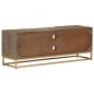 vidaXL Mueble de TV madera maciza de mango y hierro 110x30x40 cm vidaXL Mueble de TV madera maciza de mango y hierro 110x30x40 cm