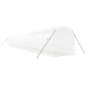 vidaXL Invernadero con estructura de acero blanco 32 m² 16x2x2 m vidaXL Invernadero con estructura de acero blanco 32 m² 16x2x2 m
