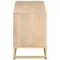 vidaXL Mueble de TV madera maciza de mango y hierro 110x30x40 cm vidaXL Mueble de TV madera maciza de mango y hierro 110x30x40 cm