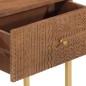 vidaXL Mesa consola madera maciza de mango y hierro 90x30x76 cm vidaXL Mesa consola madera maciza de mango y hierro 90x30x76 cm