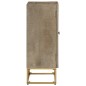 vidaXL Aparador de hierro y madera maciza de mango 55x30x76 cm
