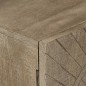 vidaXL Aparador de hierro y madera maciza de mango 55x30x76 cm