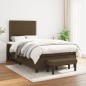 vidaXL Cama box spring con colchón tela marrón oscuro 120x190 cm vidaXL Cama box spring con colchón tela marrón oscuro 120x190 cm