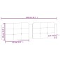 vidaXL Cabecero de cama acolchado cuero sintético blanco negro 200 cm vidaXL Cabecero de cama acolchado cuero sintético blanco negro 200 cm
