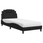 vidaXL Cama con colchón cuero sintético negro 80x200 cm vidaXL Cama con colchón cuero sintético negro 80x200 cm