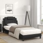 vidaXL Cama con colchón cuero sintético negro 80x200 cm vidaXL Cama con colchón cuero sintético negro 80x200 cm