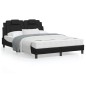 vidaXL Cama con colchón cuero sintético negro 120x200 cm vidaXL Cama con colchón cuero sintético negro 120x200 cm