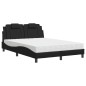 vidaXL Cama con colchón cuero sintético negro 120x200 cm vidaXL Cama con colchón cuero sintético negro 120x200 cm