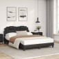 vidaXL Cama con colchón cuero sintético negro 120x200 cm vidaXL Cama con colchón cuero sintético negro 120x200 cm