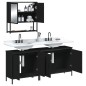 vidaXL Juego de muebles de baño 3 pzas madera contrachapada negro vidaXL Juego de muebles de baño 3 pzas madera contrachapada negro