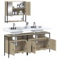 vidaXL Set de muebles de baño 3 pzas madera contrachapada roble Sonoma
