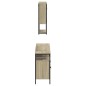 vidaXL Set de muebles de baño 3 pzas madera contrachapada roble Sonoma
