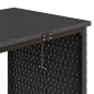 vidaXL Sofá de jardín en forma de L con mesa y cojines ratán PE negro vidaXL Sofá de jardín en forma de L con mesa y cojines ratán PE negro