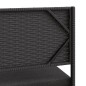 vidaXL Sofá de jardín en forma de L con mesa y cojines ratán PE negro vidaXL Sofá de jardín en forma de L con mesa y cojines ratán PE negro