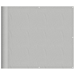 vidaXL Pantalla de balcón 100% poliéster Oxford gris claro 90x1000 cm