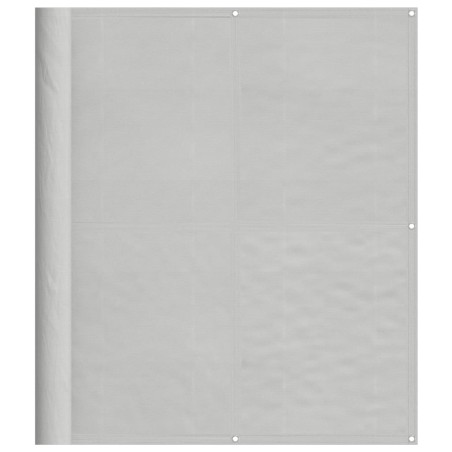 vidaXL Pantalla de balcón 100% poliéster Oxford gris claro 120x700 cm