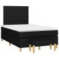 vidaXL Cama box spring con colchón tela negro 120x190 cm vidaXL Cama box spring con colchón tela negro 120x190 cm