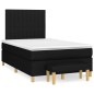 vidaXL Cama box spring con colchón tela negro 120x190 cm vidaXL Cama box spring con colchón tela negro 120x190 cm