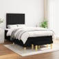 vidaXL Cama box spring con colchón tela negro 120x190 cm vidaXL Cama box spring con colchón tela negro 120x190 cm