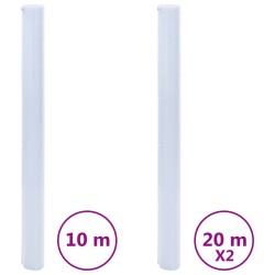 vidaXL Láminas de ventana esmerilada 3 uds PVC gris transparente
