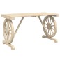 vidaXL Juego de comedor de jardín 3 piezas madera maciza de abeto vidaXL Juego de comedor de jardín 3 piezas madera maciza de abeto