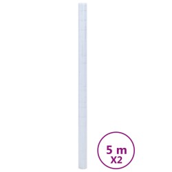 vidaXL Láminas de ventana esmerilada 2 uds PVC patrón de estrellas