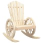 vidaXL Juego de muebles de jardín 3 piezas madera maciza de abeto vidaXL Juego de muebles de jardín 3 piezas madera maciza de abeto