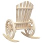 vidaXL Juego de muebles de jardín 3 piezas madera maciza de abeto vidaXL Juego de muebles de jardín 3 piezas madera maciza de abeto