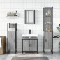 vidaXL Set de muebles de baño 4 pzas madera contrachapada gris sonoma vidaXL Set de muebles de baño 4 pzas madera contrachapada gris sonoma